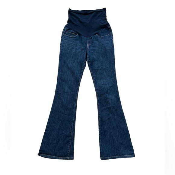 Motherhood Maternity Blue‎ Maternity Pull On Flare Jeans Sz. M (Maternity) - Picture 1 of 8